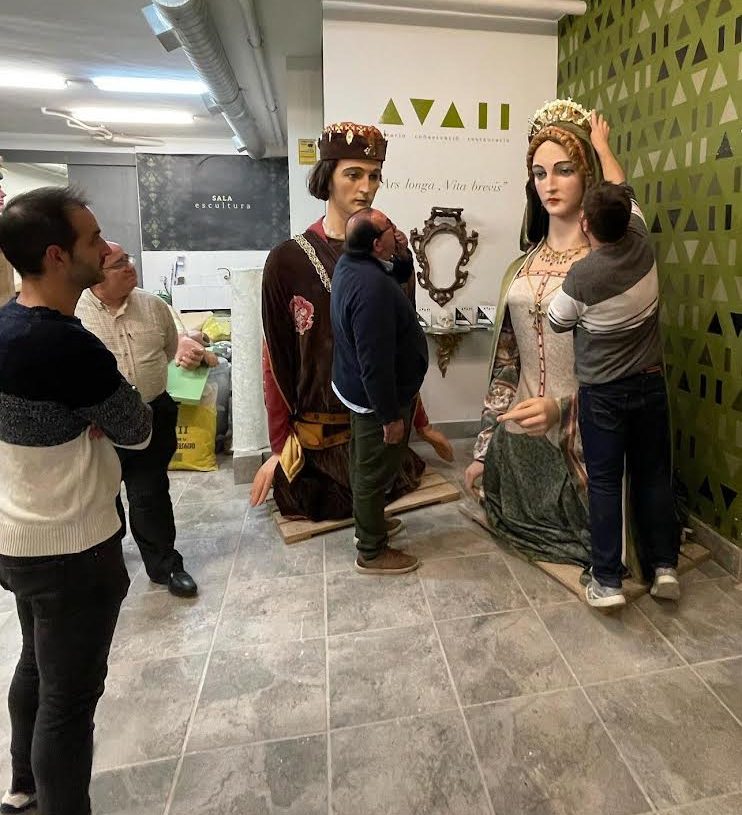 Tortosa envia els gegants Rufo i Rubí a un taller de Reus, per restaurar-los i clonar-los
