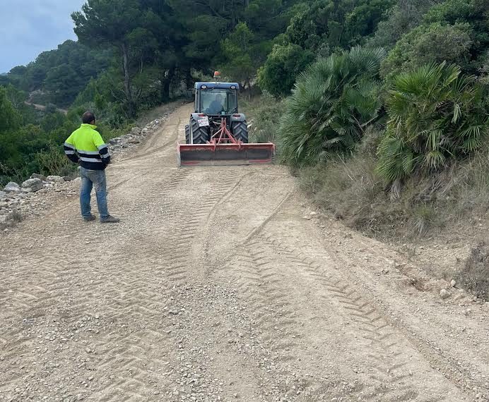 Tortosa amplia les obres de millora dels camins a la zona del Coll de l’Alba