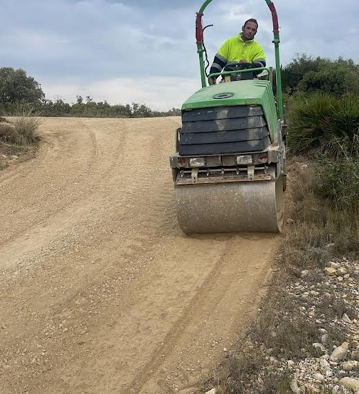 Tortosa amplia les obres de millora dels camins a la zona del Coll de l’Alba
