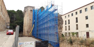 La rehabilitació de la muralla del Rastre permetrà obrir un nou passeig a Santa Clara