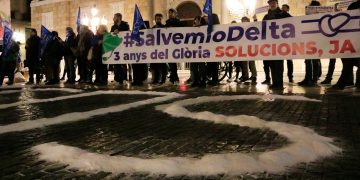 Entitats ecologistes i de l’Ebre llancen un ‘SOS’ des de Barcelona per salvar el Delta quan fa tres anys del Gloria