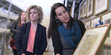 El Museu de Tortosa descobreix dibuixos de Gimeno al revers de sis dels seus quadres