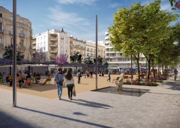 Així serà la renovació de la plaça Alfons XII de Tortosa, a un sol nivell i amb pèrgola solar