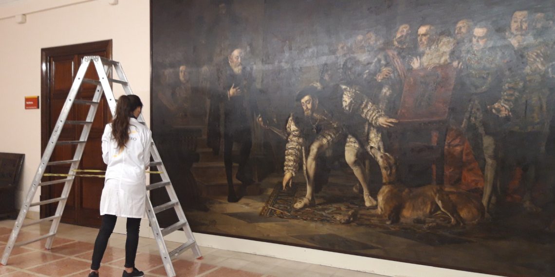 El complicat trasllat del quadre d’Antoni Casanova fins al Museu de Tortosa