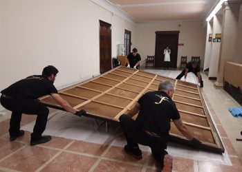 El complicat trasllat del quadre d’Antoni Casanova fins al Museu de Tortosa