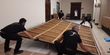 El complicat trasllat del quadre d’Antoni Casanova fins al Museu de Tortosa