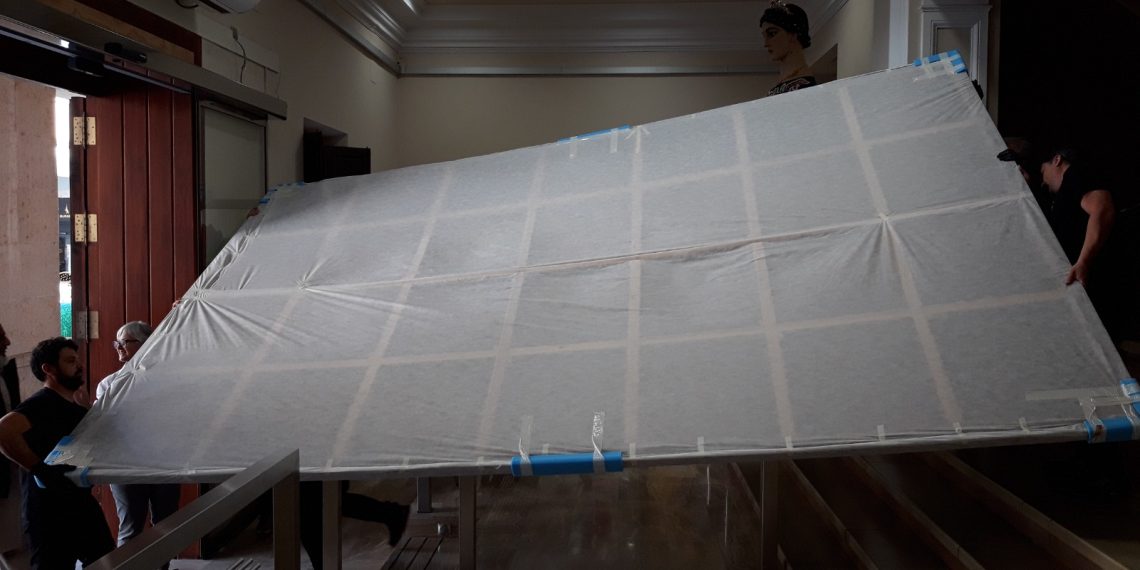 El complicat trasllat del quadre d’Antoni Casanova fins al Museu de Tortosa