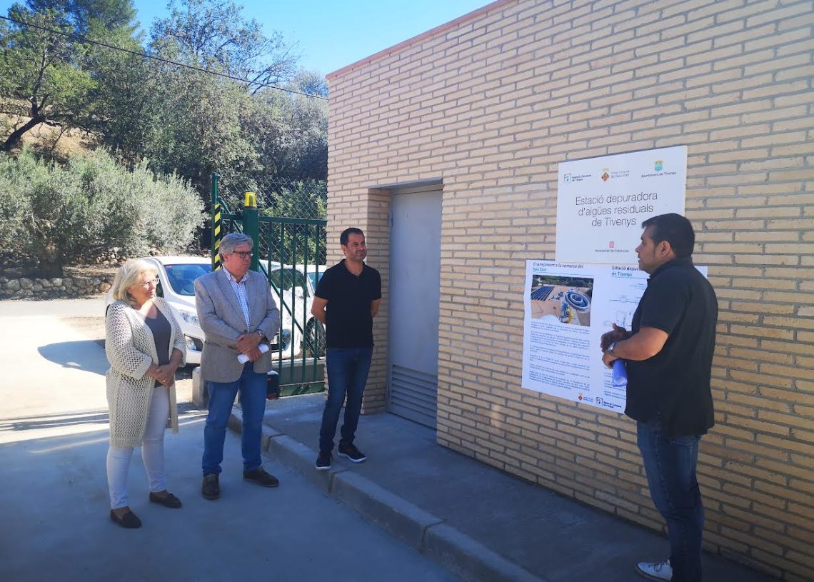 El Consell Comarcal del Baix Ebre estrena la reforma de la depuradora de Tivenys
