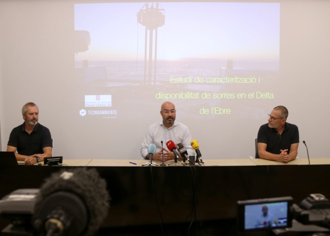 Localitzen 42 milions de metres cúbics de sorres submergides davant la costa del delta de l’Ebre