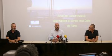 Localitzen 42 milions de metres cúbics de sorres submergides davant la costa del delta de l’Ebre