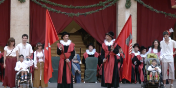 El moment més emotiu de la inauguració de la XXVI Festa del Renaixement de Tortosa