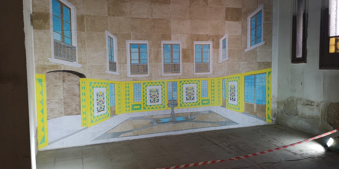 El jurat del festival A Cel Obert premia ‘Trasver’, la instal·lació dels Reials Col·legis