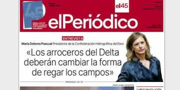 Maria Dolores Pascual (CHE) diu que els arrossers del Delta hauran de canviar la manera de regar