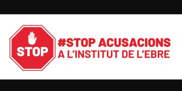 Docents de l’Institut de l’Ebre es mobilitzen en defensa de la direcció: ‘#StopAcusacions’