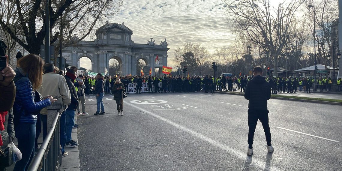 La pagesia ebrenca també fa sentir el seu malestar en la gran manifestació de Madrid