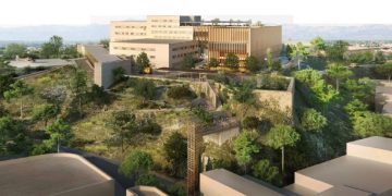 Així quedarà l’ampliació de l’Hospital de Tortosa Verge de la Cinta, amb els nous ascensors connectats al centre de la ciutat