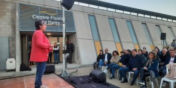 Junqueras referma el compromís d’Esquerra amb l’Ebre i el Delta, durant un acte de precampanya a Deltebre