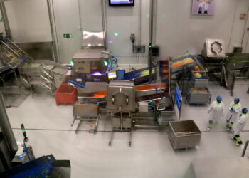 S’enfonsa un fals sostre de la planta de Florette, a causa d’una fuita d’aigua