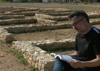 Ramon Gironès posa al dia les troballes arqueològiques al Castellet de Banyoles, el jaciment iber de Tivissa
