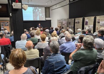 Sebastià Campos Terré i Magdalena de Santiaguet es retroben a Flix 85 anys després