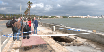 L’Ampolla reclama ajudes per recuperar les platges i el passeig de l’Arenal després de la DANA