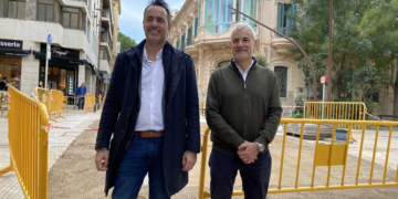 Jordan denuncia que les obres del carrer Cervantes són un “nyap” més del govern de Meritxell Roigé
