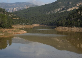 El temporal dona un respir al pantà d’Ulldecona, que ja supera el 50% de capacitat