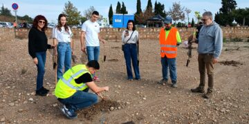 L’Ajuntament de l’Aldea i Kronospan planten 30.000 arbres en diferents espais del municipi