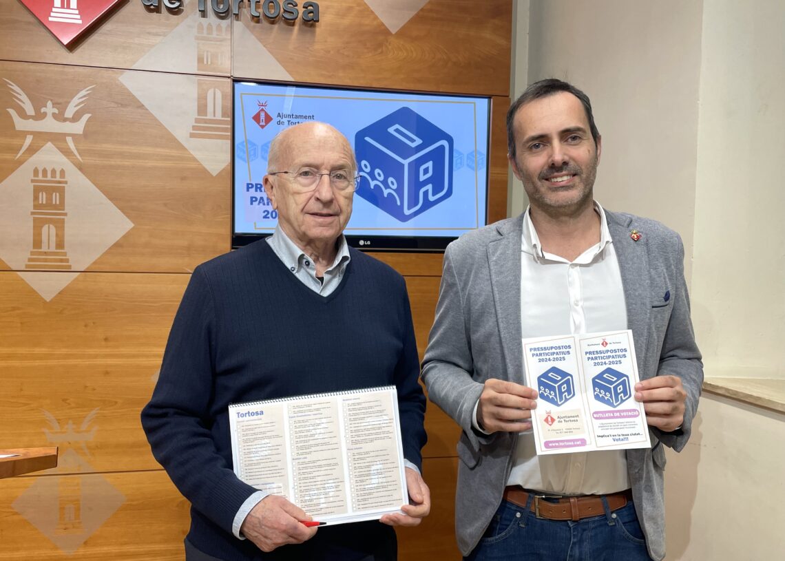 Tortosa obre el període de votació dels pressupostos participatius amb més de 80 propostes