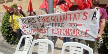 Els sindicats exigeixen responsabilitats al Departament d’Educació pel cas de l’Institut de l’Ebre