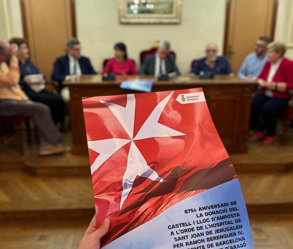 Amposta commemorarà el 875è aniversari de la Donació del Castell i Lloc de la ciutat a l’Orde de l’Hospital de Sant Joan