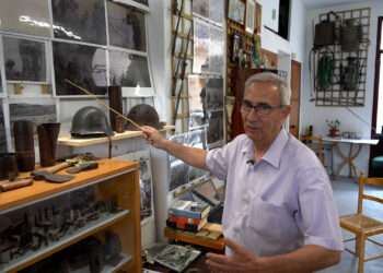 Joaquim Vallespí, mestre jubilat que situa el pas de soldats de la Batalla de l’Ebre a Benifallet