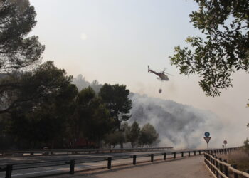 Els Bombers veuen una ‘evolució favorable’ del foc de Paüls i treballen amb l’objectiu d’estabilitzar-lo durant la nit
