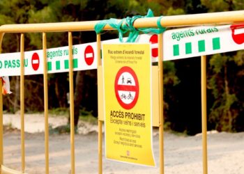 La Generalitat manté les restriccions per l’elevat risc d’incendis avui dilluns