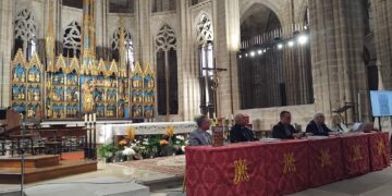 Josep Alanyà desxifra una obra excepcional del XIV: el retaule de Santa Maria de la Catedral de Tortosa