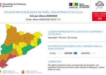 Se suspenen les classes al Baix Ebre i el Montsià per la previsió de pluges intenses