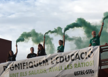 USTEC denuncia una sobrecàrrega a les aules i reclama millores salarials