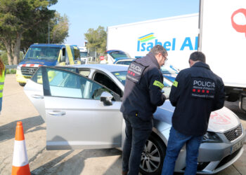 Macrocontrol dels Mossos a l’AP-7 a l’Aldea per reforçar la seguretat del transport de mercaderies