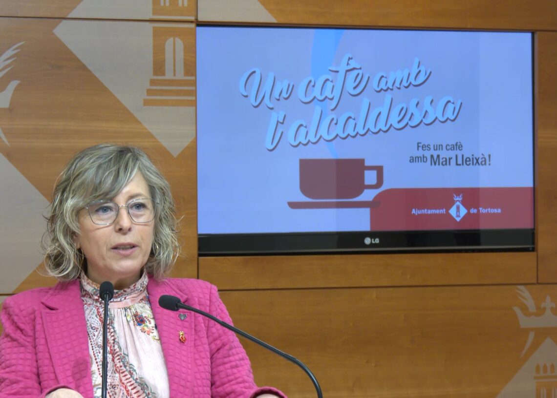 Tortosa impulsa ‘Un cafè amb l’alcaldessa’ per reforçar la proximitat i escoltar la ciutadania
