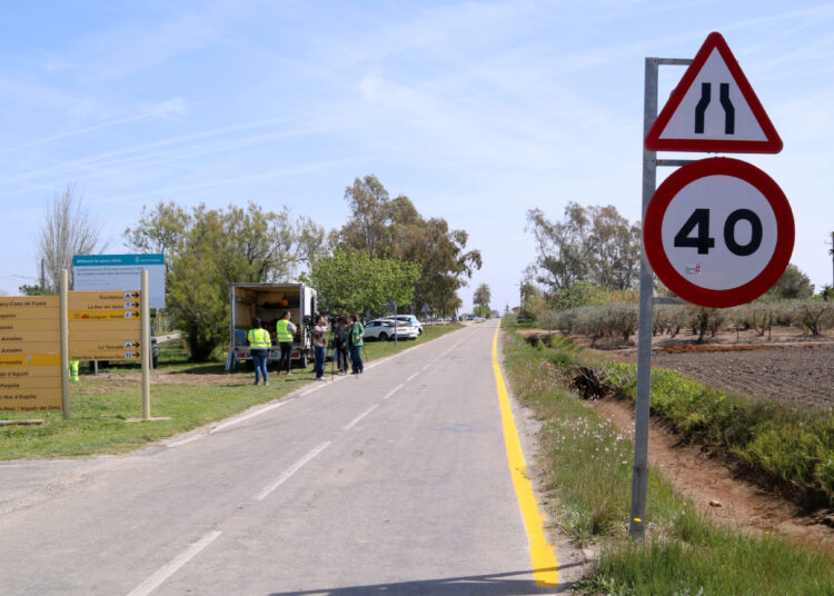 Les obres de la carretera del Poble Nou mantindran restriccions mínimes fins a la tardor per no afectar la campanya de l’arròs