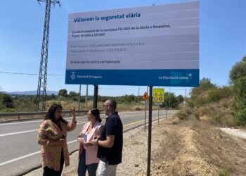 Comencen les obres de millora de la carretera entre Roquetes i el Mas de Barberans