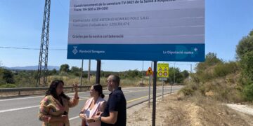 Comencen les obres de millora de la carretera entre Roquetes i el Mas de Barberans