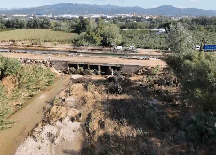 Territori treballa per evitar danys al barranc de la Galera davant els temporals